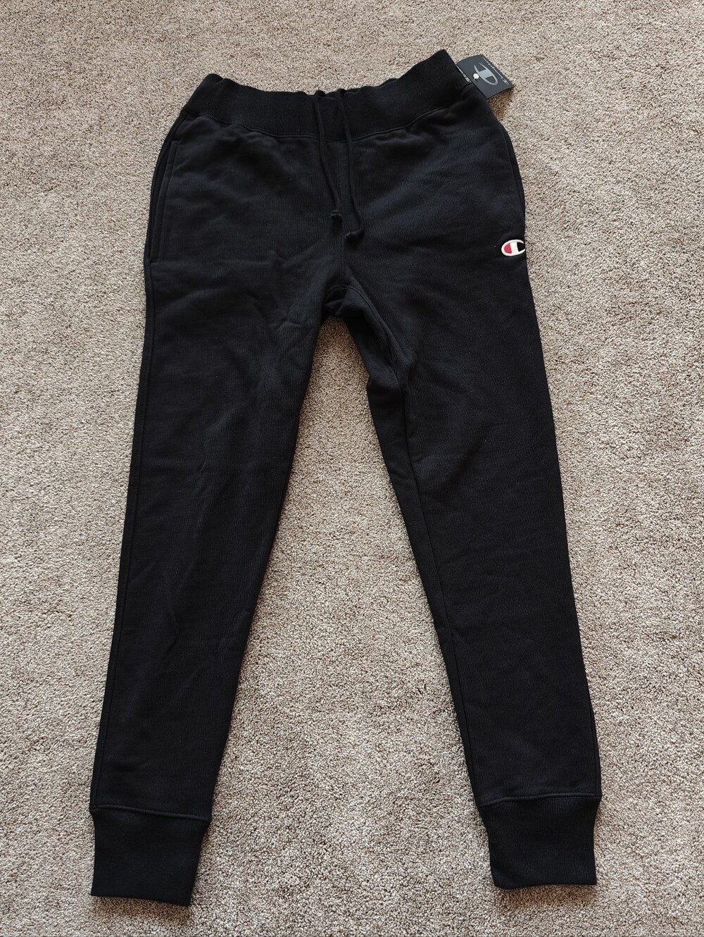 NWT Champion Reverse Weave Black Joggers Sweatpants GF01 1094 Men’s Size Small